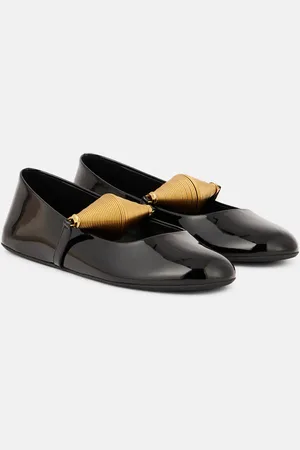 Alaïa Alaïa Verzierte Ballerinas aus Lackleder