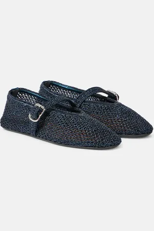 Alaïa Alaïa Mary-Jane-Ballerinas mit Leder