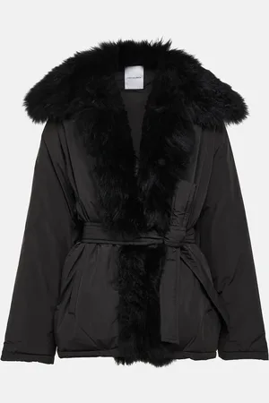 YVES SALOMON Daunenjacke mit Shearling
