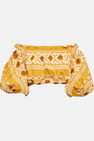JOHANNA ORTIZ Cropped-Top Cañaveral aus Baumwolle