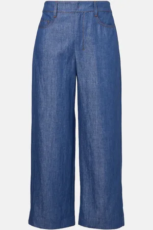 Max Mara Weite Hose Dante aus Twill