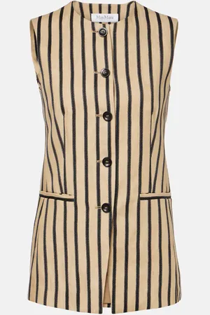 Max Mara Top Rodeo aus einem Leinengemisch