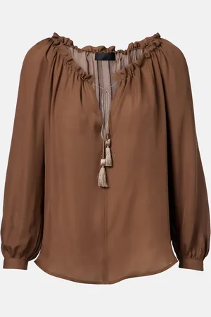NILI LOTAN Top Carley aus Seiden-Georgette