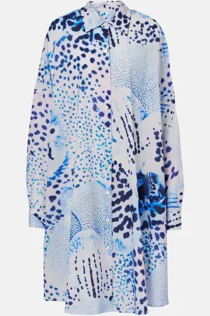 DRIES VAN NOTEN Hemdblusenkleid aus Baumwoll-Voile