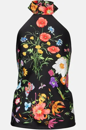 Gucci Top aus Seiden-Twill