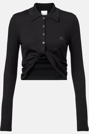 Courrèges Courrèges Cropped-Polohemd aus Baumwolle