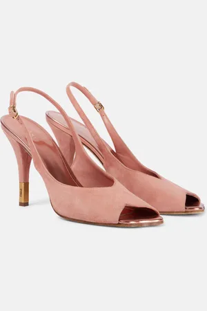 Chloé Chloé Slingback-Pumps Flower 95 aus Veloursleder