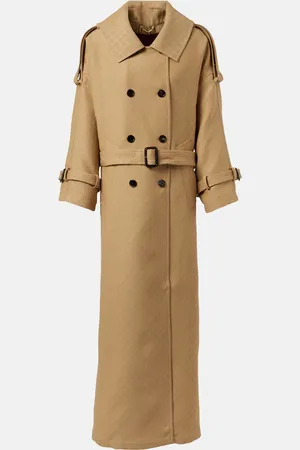 Gucci Trenchcoat GG aus Wolle und Seide