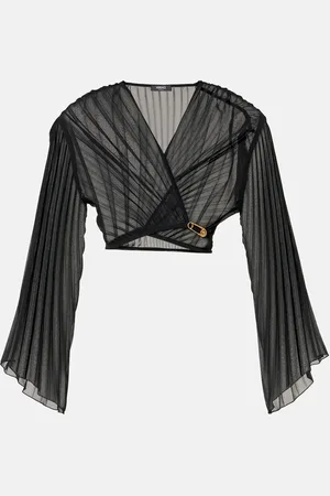 VERSACE Cropped-Top Safety Pin