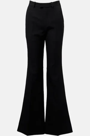 Balenciaga High-Rise-Schlaghose aus Wolle