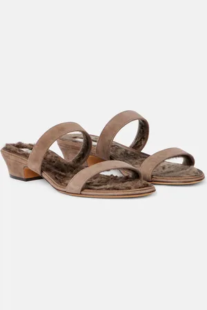 The Row Sandalen Awar aus Veloursleder