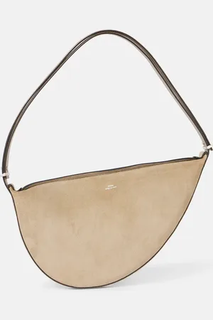 Totême Schultertasche aus Veloursleder