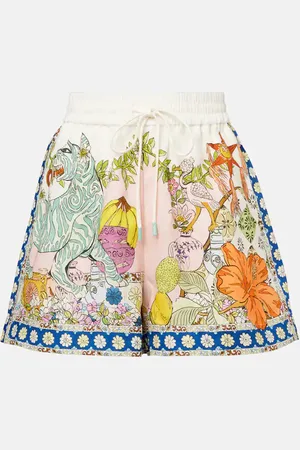 ALÉMAIS Alémais Bedruckte High-Rise Shorts Hazel