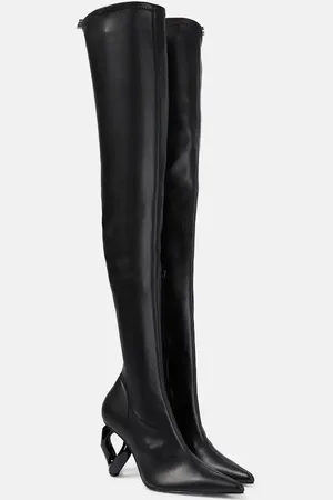 J.W.Anderson Overknee-Stiefel Chain aus Leder