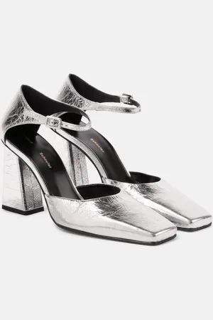 Proenza Schouler Pumps Quad aus Metallic-Leder