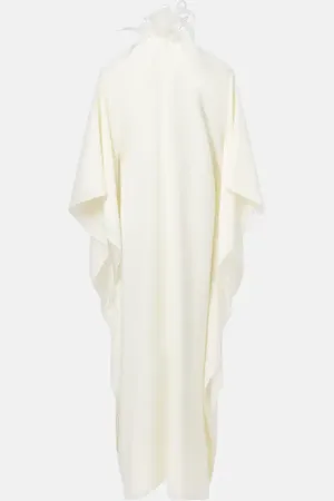 ‎Taller Marmo‎ One-Shoulder-Robe mit Federn