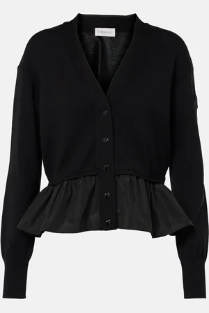 Moncler Cardigan aus Baumwolle, Seide und Kaschmir