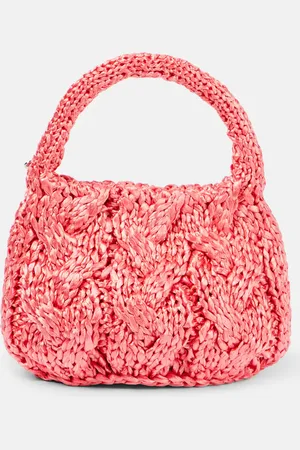 J.W.Anderson Tote aus Raffiabast mit Leder