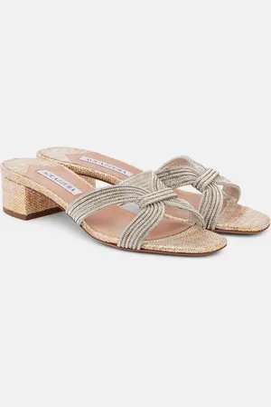 Aquazzura Sandalen Muse 35 mit Kristallen