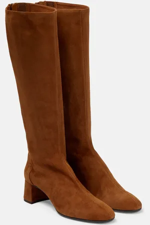 Aquazzura Stiefel Saint Honore aus Veloursleder