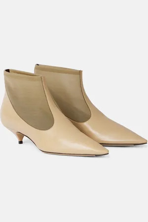 The Row Ankle Boots aus Mesh und Leder