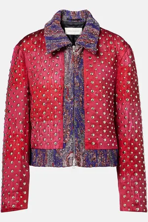 DRIES VAN NOTEN Verzierte Jacke aus einem Baumwollgemisch