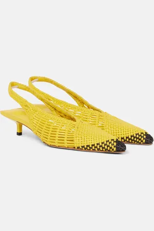 Jacquemus Slingback-Pumps Cubisto Banane 35 aus Leder