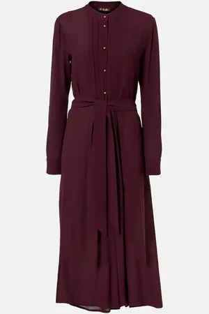Loro Piana Midikleid Hattie aus Seiden-Crêpe