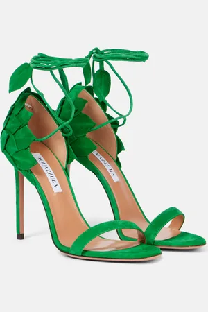 Aquazzura Sandalen Hibiscus 105 aus Veloursleder