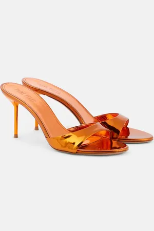 PARIS TEXAS Sandalen Lidia 70 aus Metallic-Leder