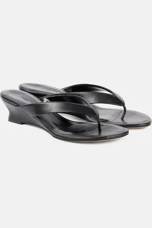 Le Monde Beryl Le Monde Béryl Wedge-Sandalen aus Leder