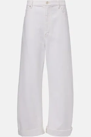 Frame High-Rise Barrel Jeans Bubble