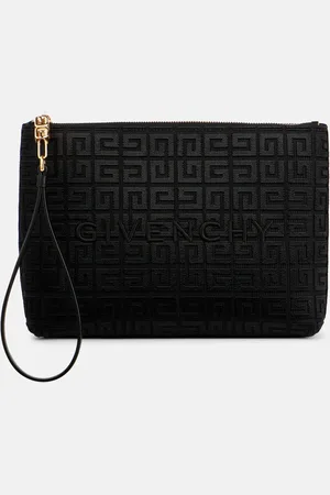 Givenchy Besticktes Etui 4G aus Canvas mit Leder