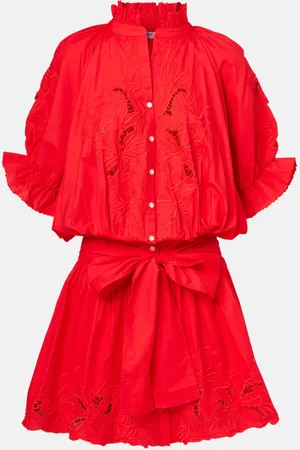 Juliet Dunn Minikleid aus Baumwollpopeline