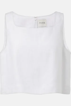 POSSE Cropped-Top Val aus Leinen