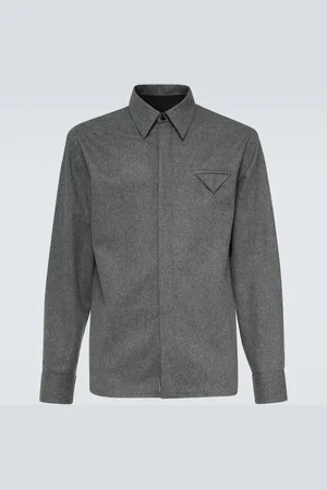 Bottega Veneta Hemd aus Wollflanell