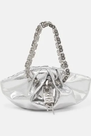 Givenchy Schultertasche Kenny Mini aus Metallic-Leder