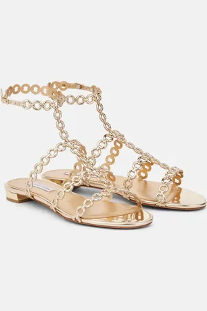 Aquazzura Sandalen Infinity Chain aus Lederimitat