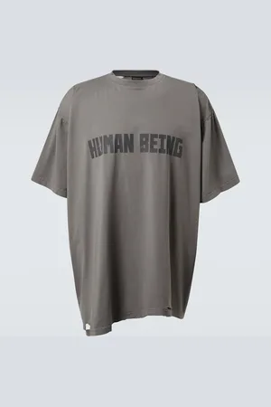 Balenciaga Bedruckte T-Shirt aus Baumwolle
