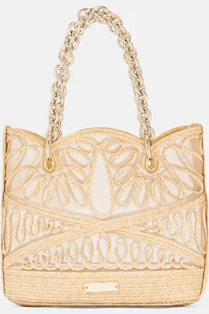 Aquazzura Tote Kahlo Mini aus Raffiabast