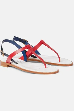 Manolo Blahnik Sandalen Hata aus Leder