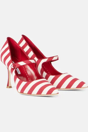 Manolo Blahnik Mary-Jane-Pumps Campari