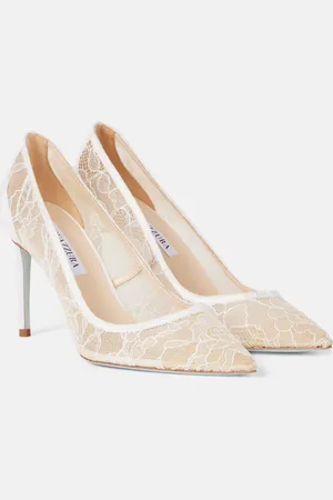 Aquazzura Pumps Purist aus Spitze mit Leder