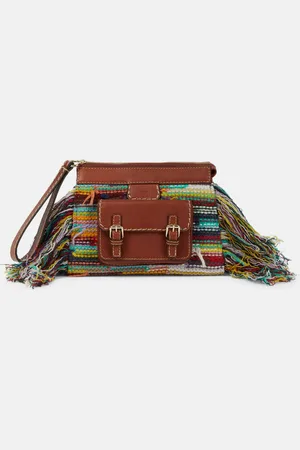 Chloé Chloé Clutch Edith aus Kaschmir und Leder