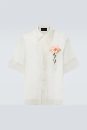 Simone Rocha Hemd Carnation aus Seidenorganza
