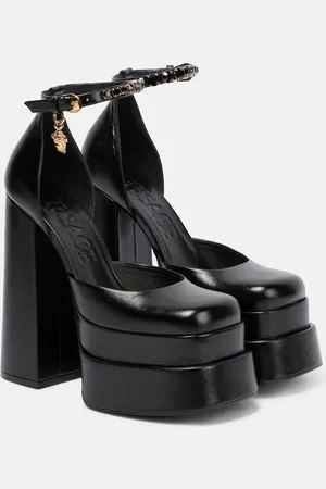 VERSACE Plateau-Pumps Medusa Aevitas aus Lackleder