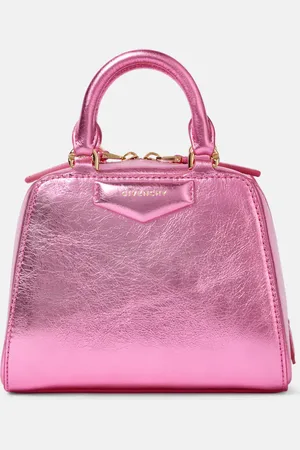 Givenchy Tote Antigona Cube Nano aus Metallic-Leder