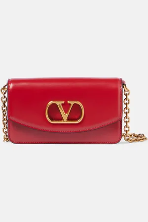 VALENTINO GARAVANI Clutch Vain VLogo Small aus Leder