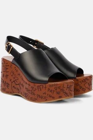 Chloé Chloé Wedges Maxime aus Leder