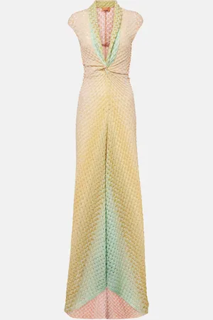 Missoni Maxikleid aus Häkelstrick
